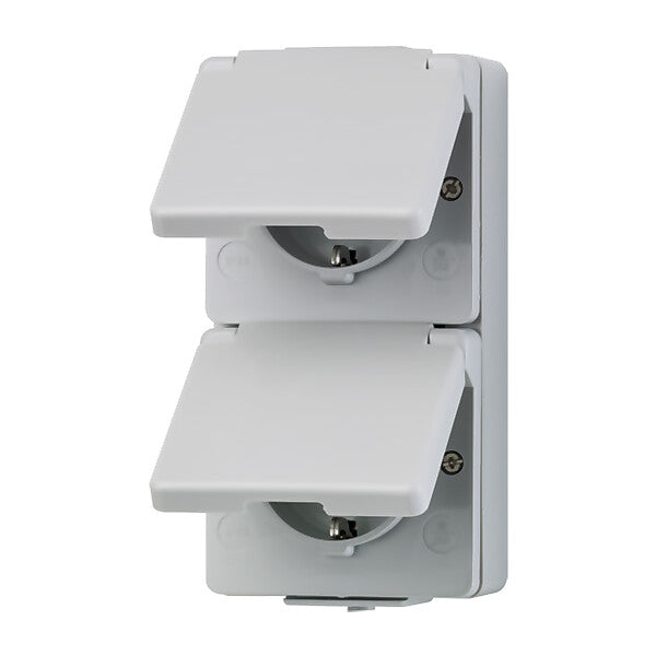 JUNG SCHUKO-Steckdose 2-fach 16A 250V senkr. 622 W